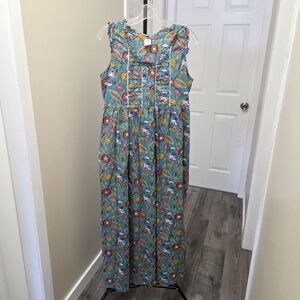 Baba 100% Cotton Floral Sleeveless Dress